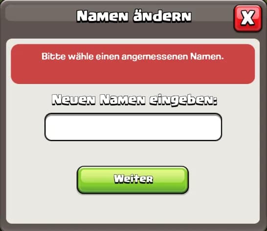 Name ändern